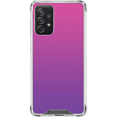 Purple Ombre Galaxy A72 5G Clear Case